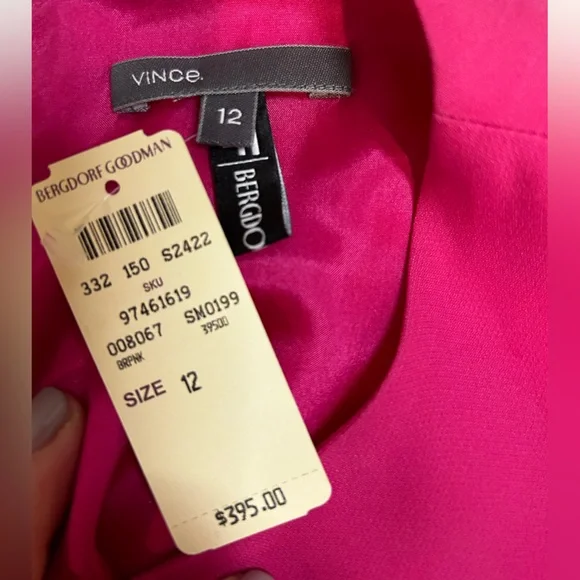 NWT Vince Pink Sleeveless dress - Picture 6 of 7